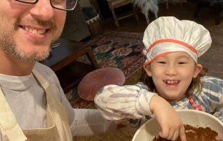 Dad Baking with Daughter