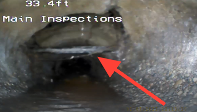 Main Inspections camera doing sewer inspection